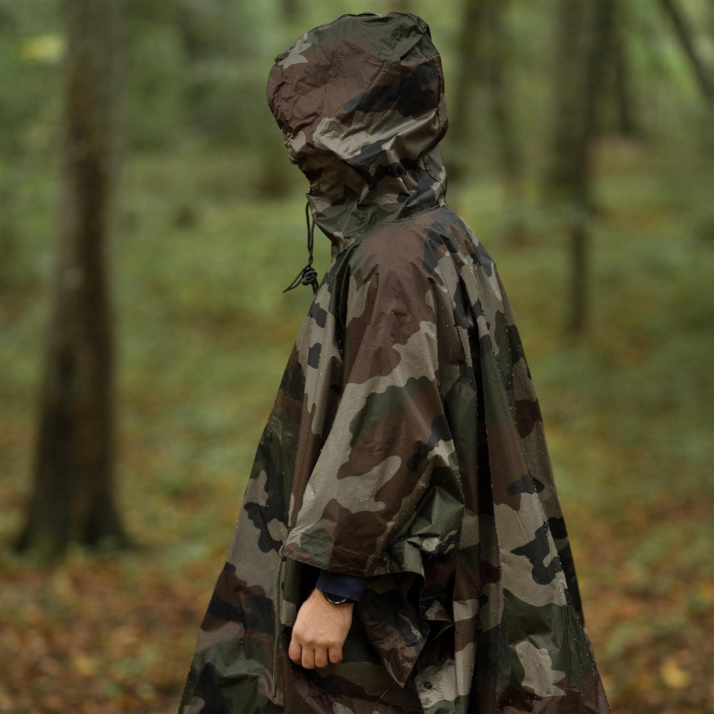 Waterproof Rain RipStop Poncho Cloak Military CCE Print