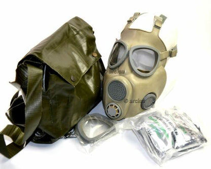 A gas mask of the Czechoslovak army during the Cold War