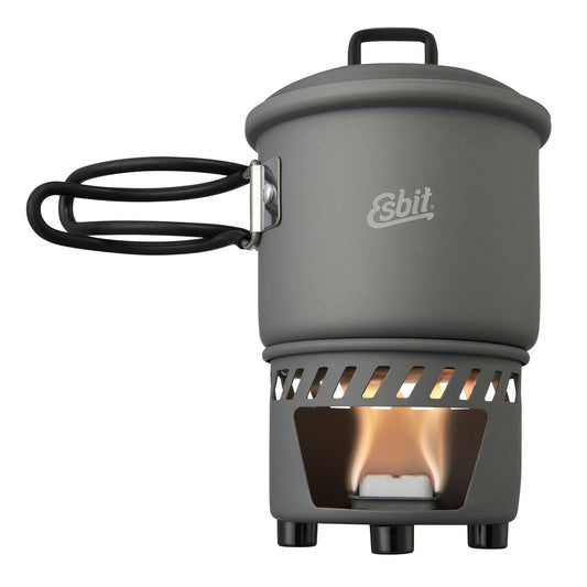 ESBIT solid fuel outdoor stove set with pot