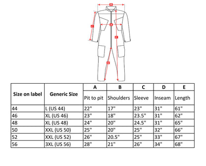 Protective work overalls of the Dutch army Blue