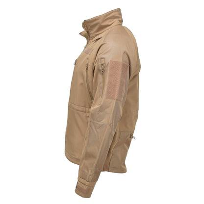 MIL-TEC jacket waterproof and windproof fleece lining Brown