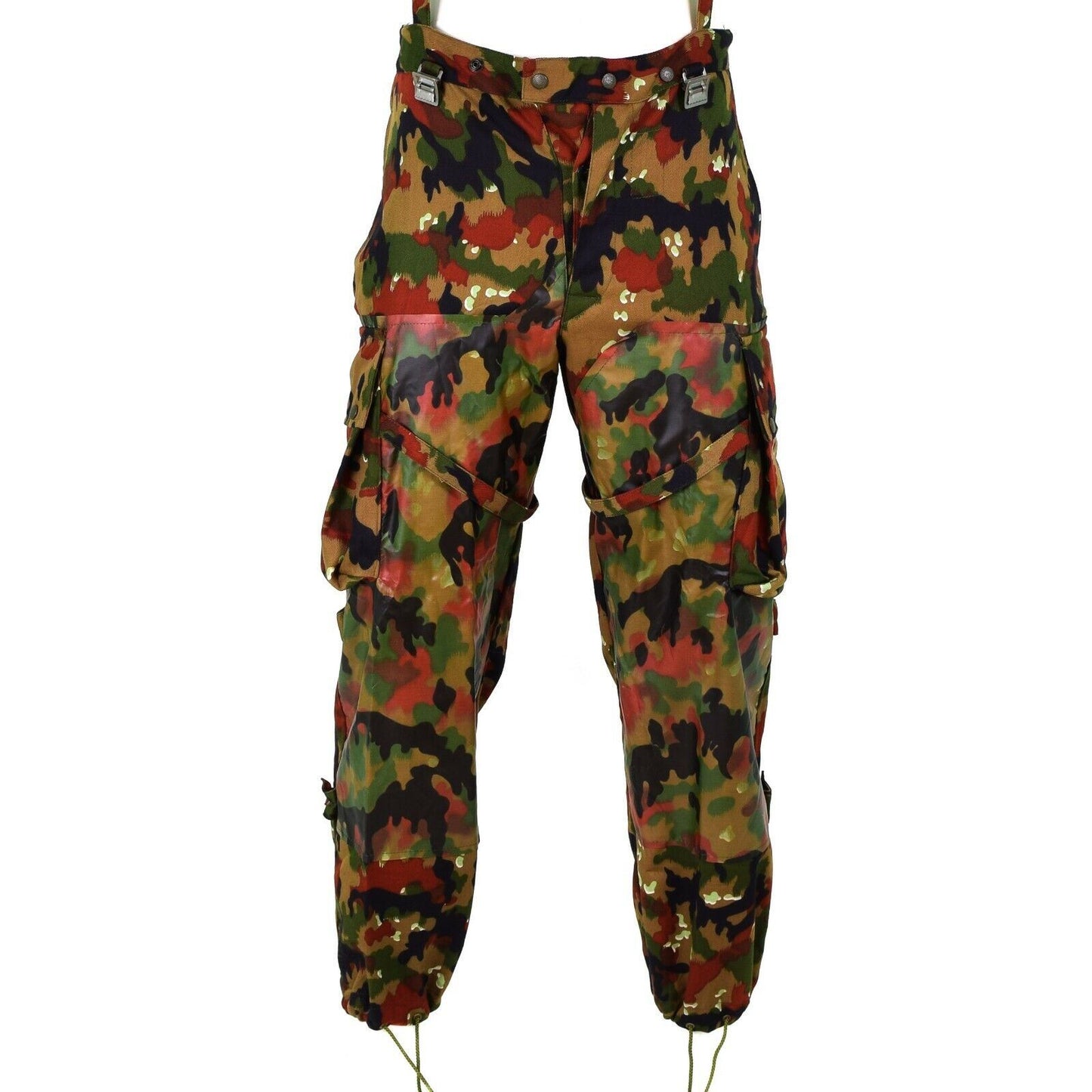 Swiss army field trousers with suspenders M70 printing