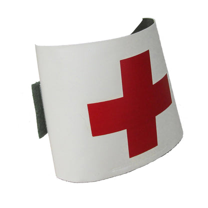 Swedish army medical armband with adjustable strap with red cross