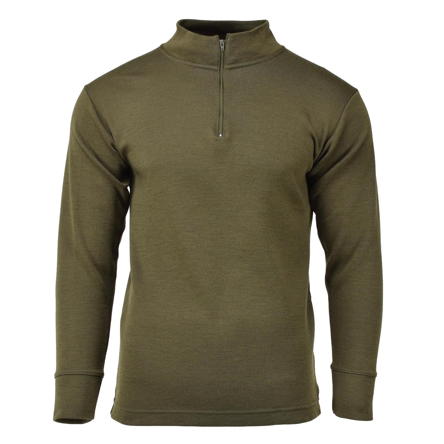 Italian Army Zip Up Undershirt Olive