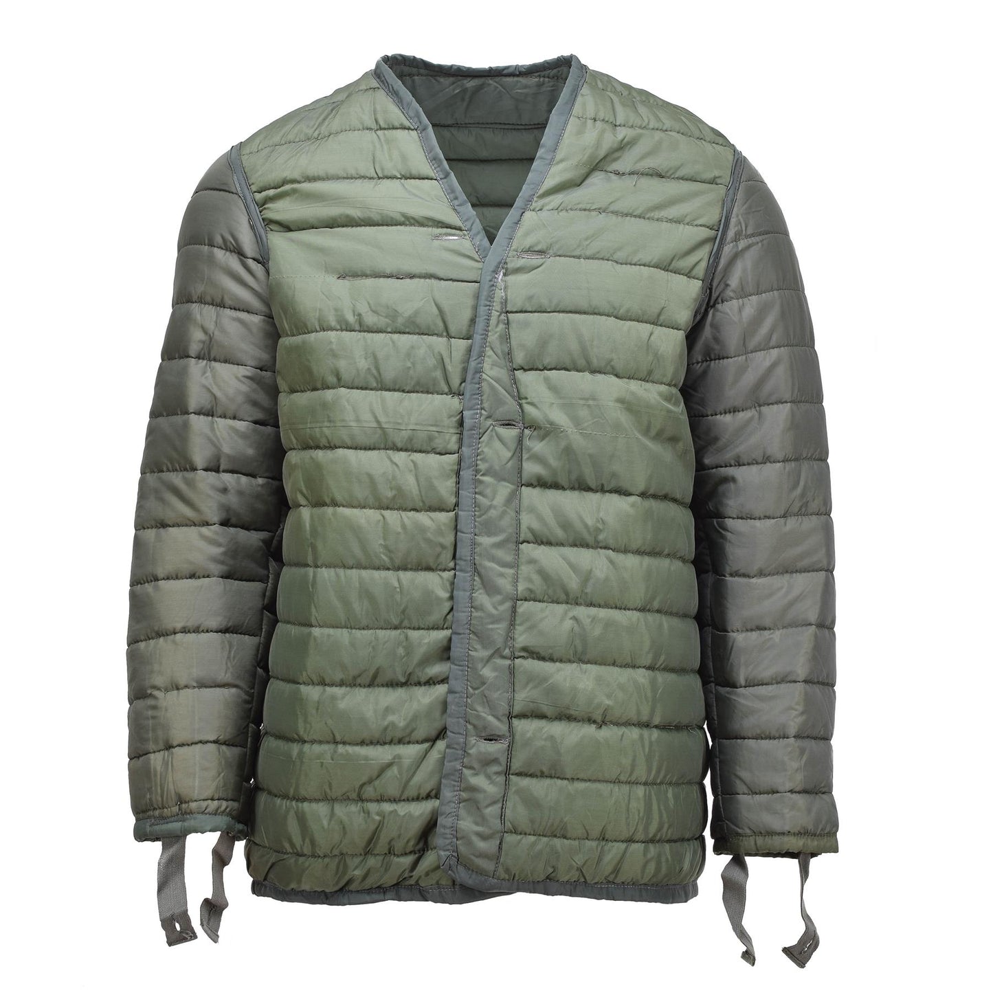 Greek Army Quilted Jacket Lining Green