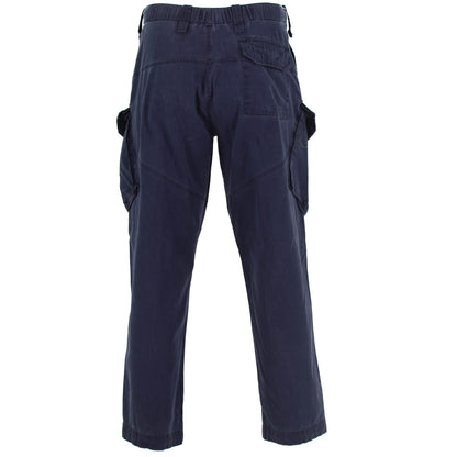 United Kingdom army trousers with cargo pockets in blue