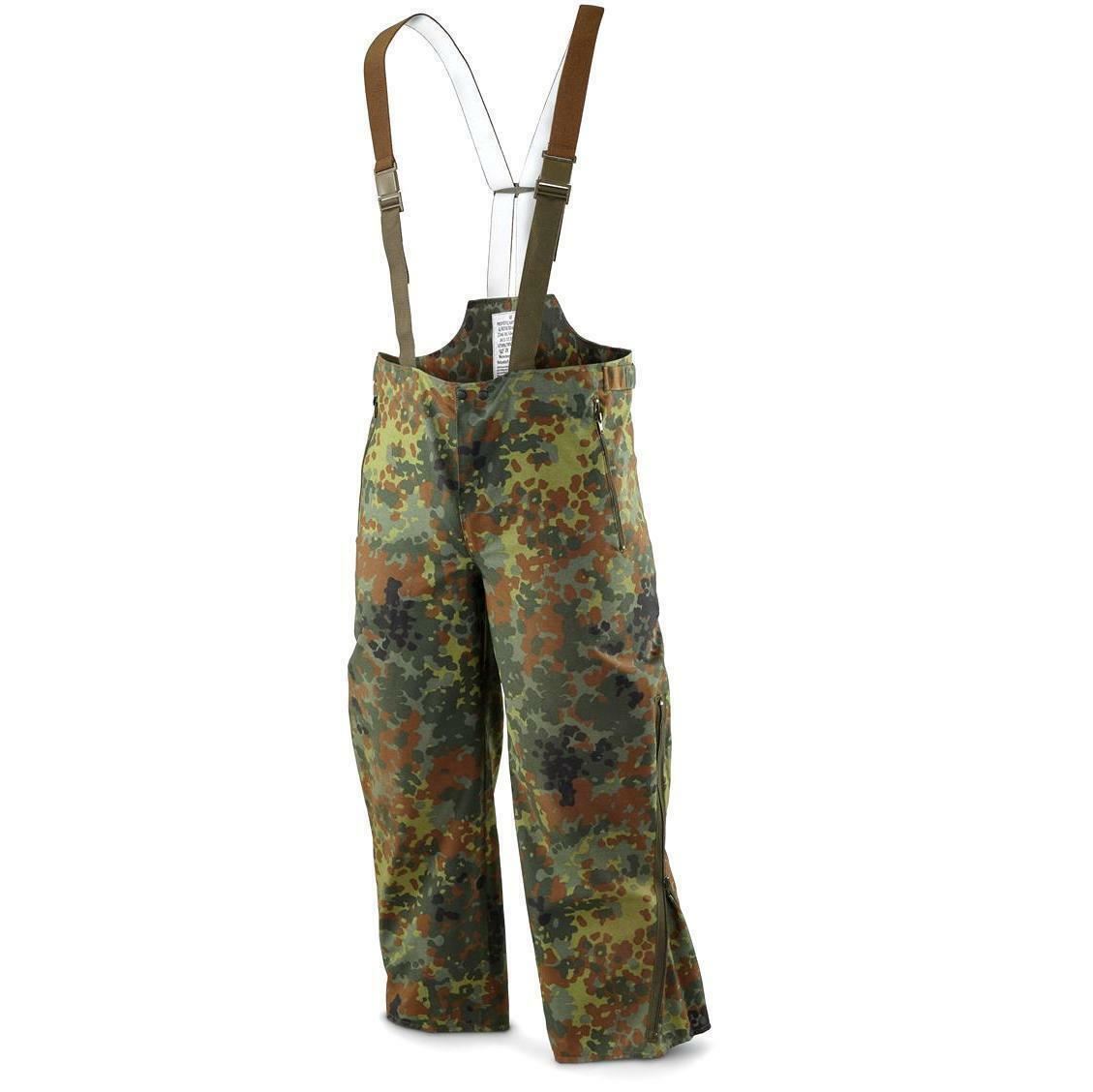 German army waterproof trousers GoreTex Flecktarn