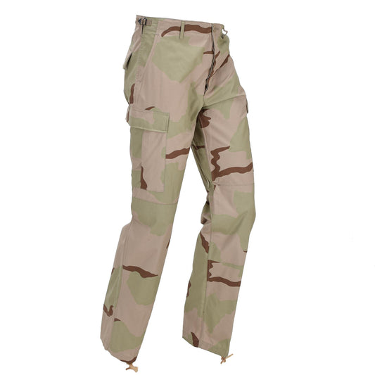 Olandijos kariuomenės lauko kelnės su cargo kišenėmis 3-Color Desert marginimo