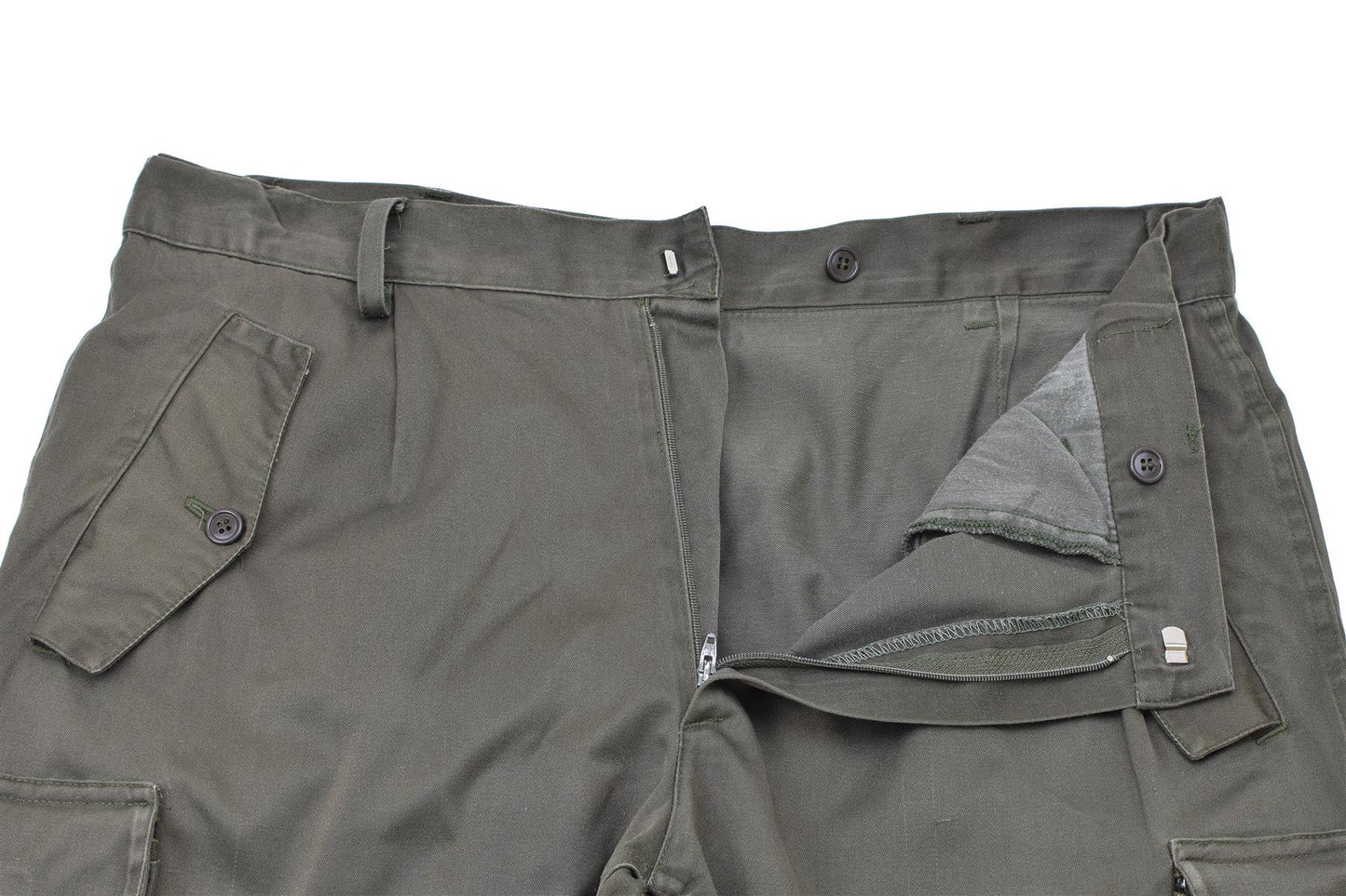 Italian army work pants olive color