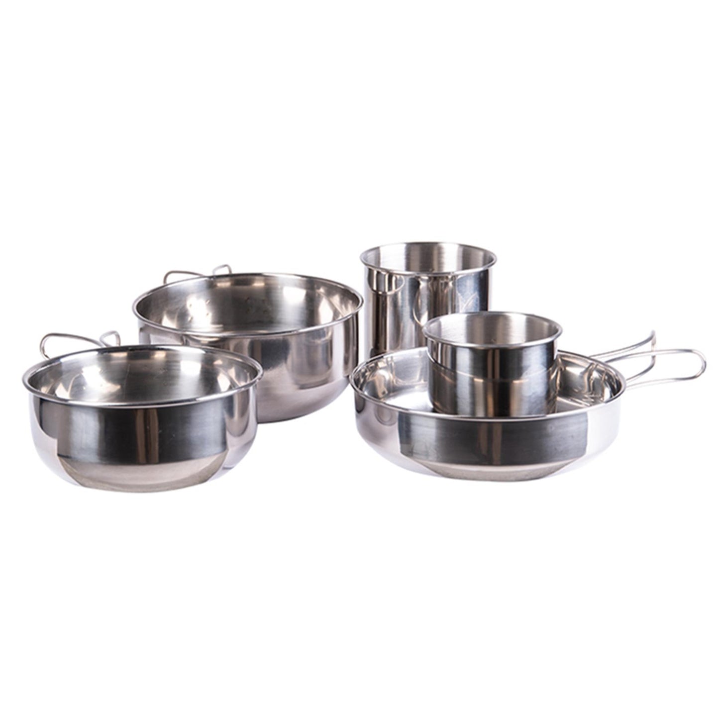 MIL-TEC Stainless Steel 5 Piece Outdoor Kitchen Utensil Set