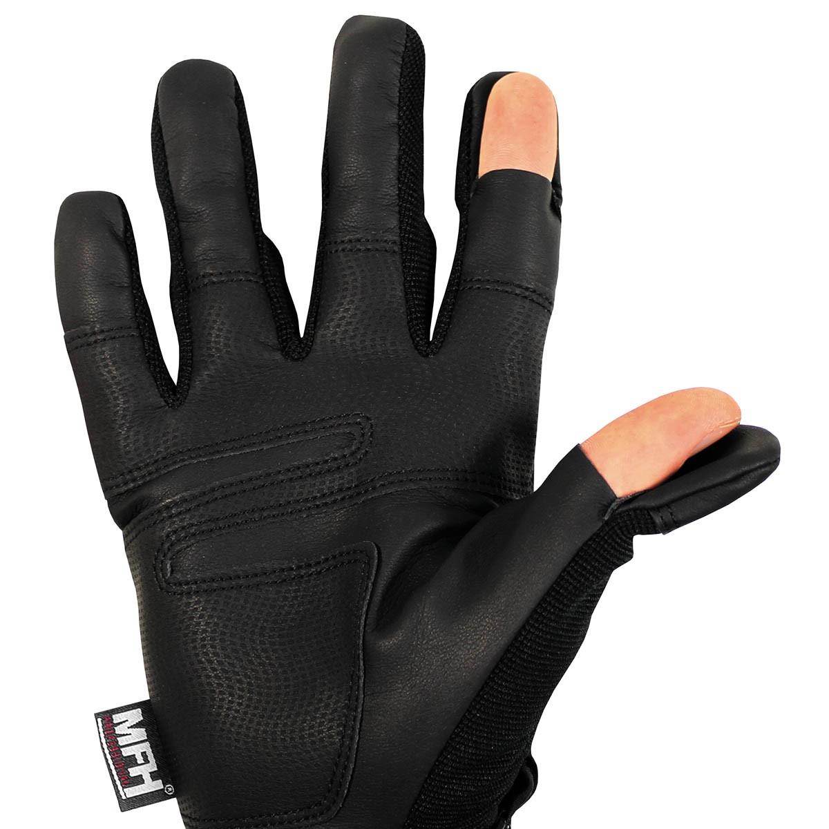 MFH reinforced tactical gloves in black