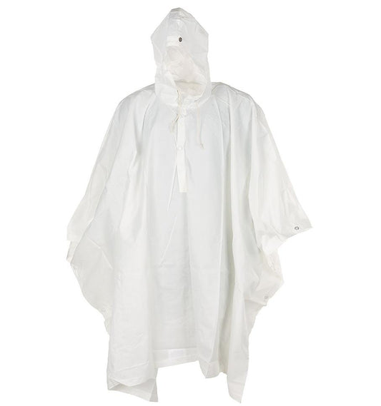 Swiss Army White Poncho Waterproof With Hood