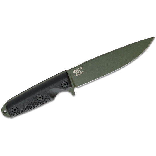 EKA RTG1 knife fixed blade 1095 carbon steel G10 handle