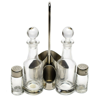 Italian army spice set with holder for 4 glass containers