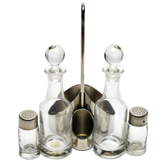 Italian army spice set with holder for 4 glass containers