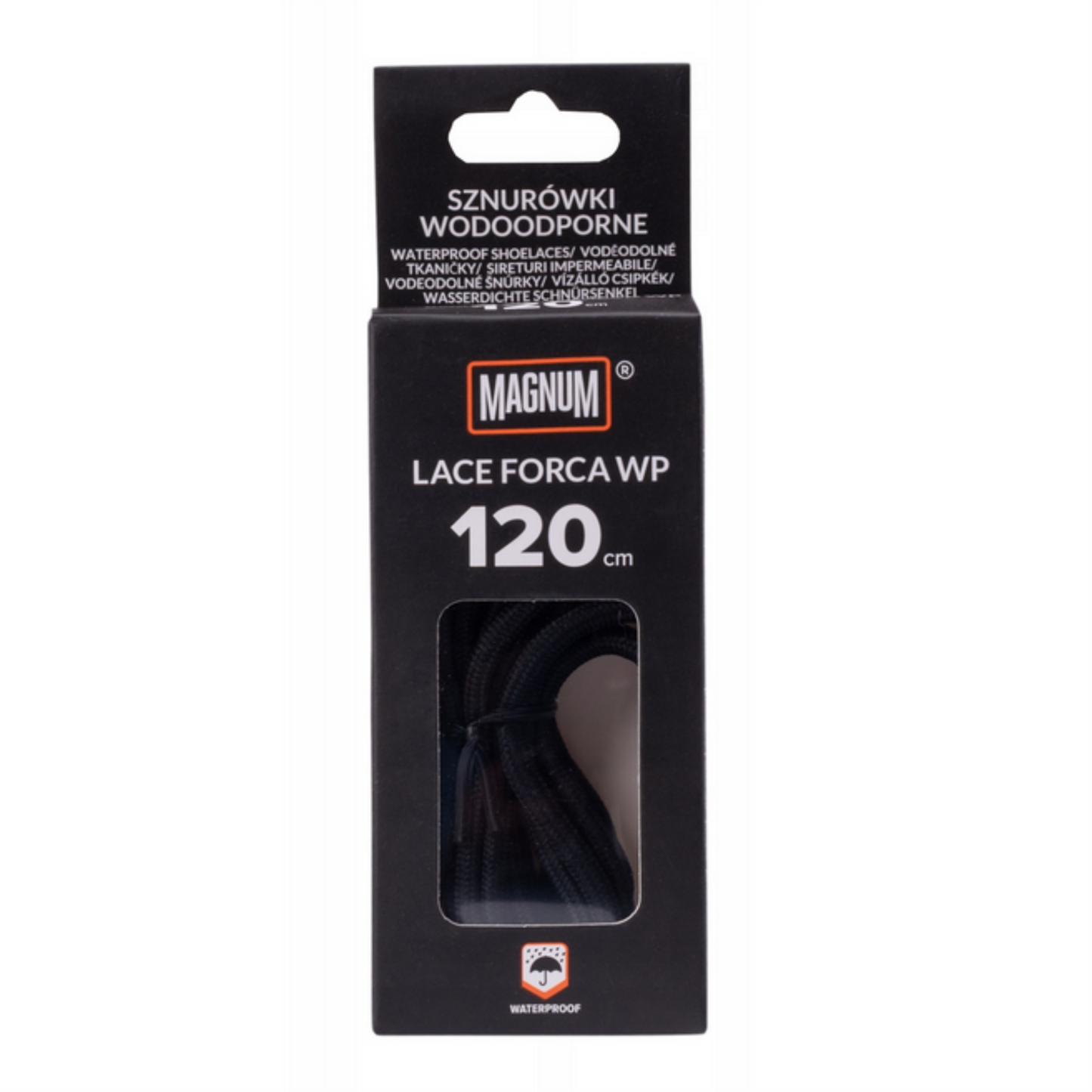 Magnum LACE FORCA WP batų raišteliai auliniams batams patvarūs juodi