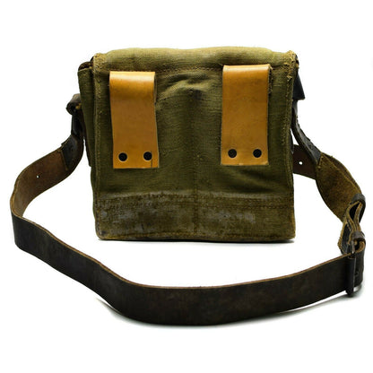 French army leather shoulder bag