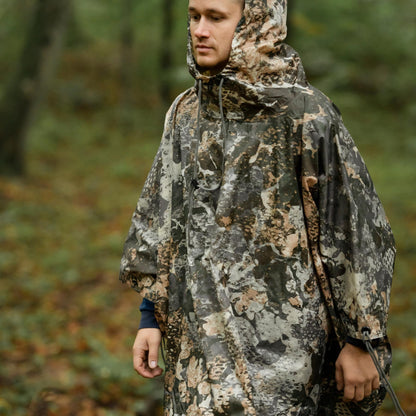 MIL-TEC lightweight waterproof poncho in ripstop fabric