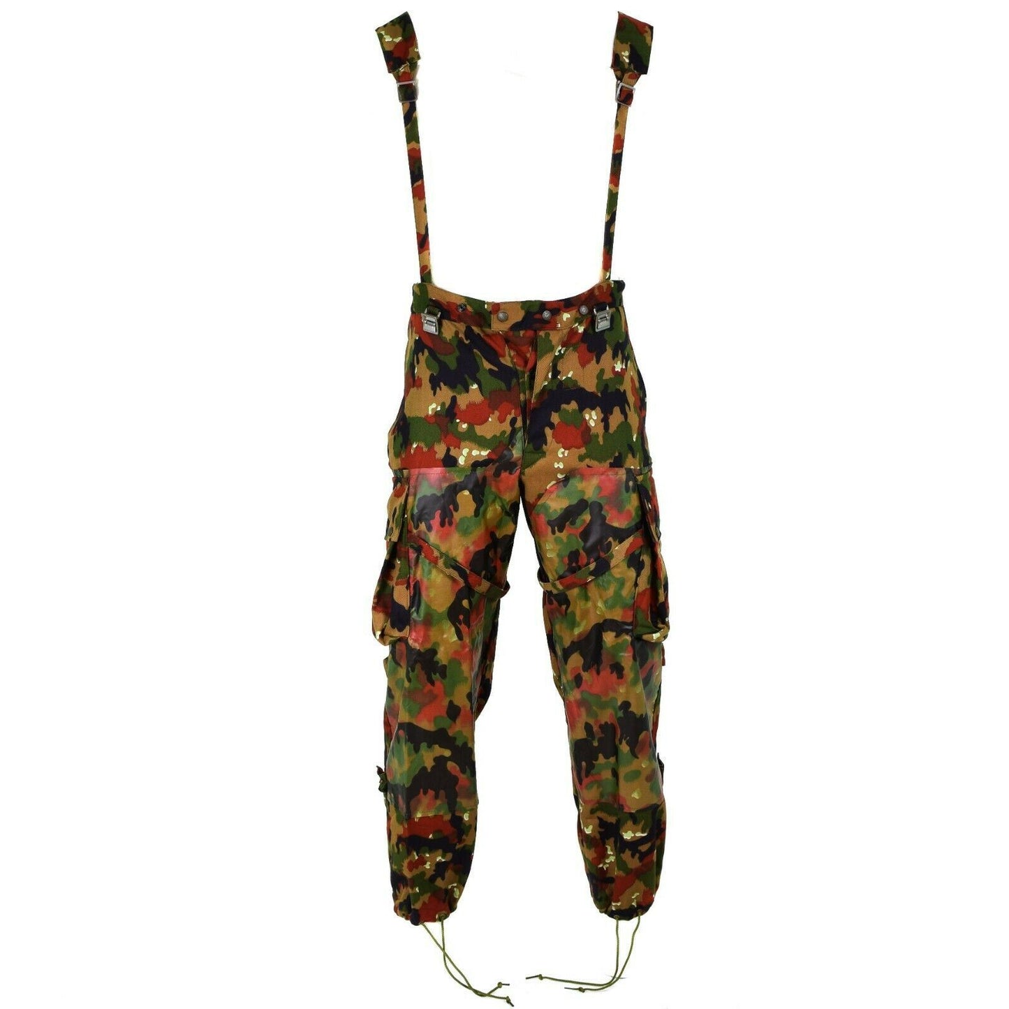 Swiss army field trousers with suspenders M70 printing