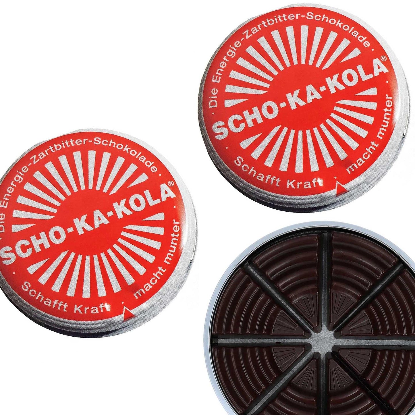 SCHO-KA-KOLA can "Energy" dark chocolate with caffeine and kola nuts 100g