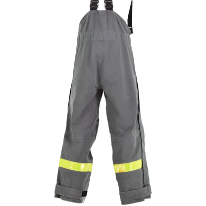 German army work trousers with suspenders and reflectors Grey