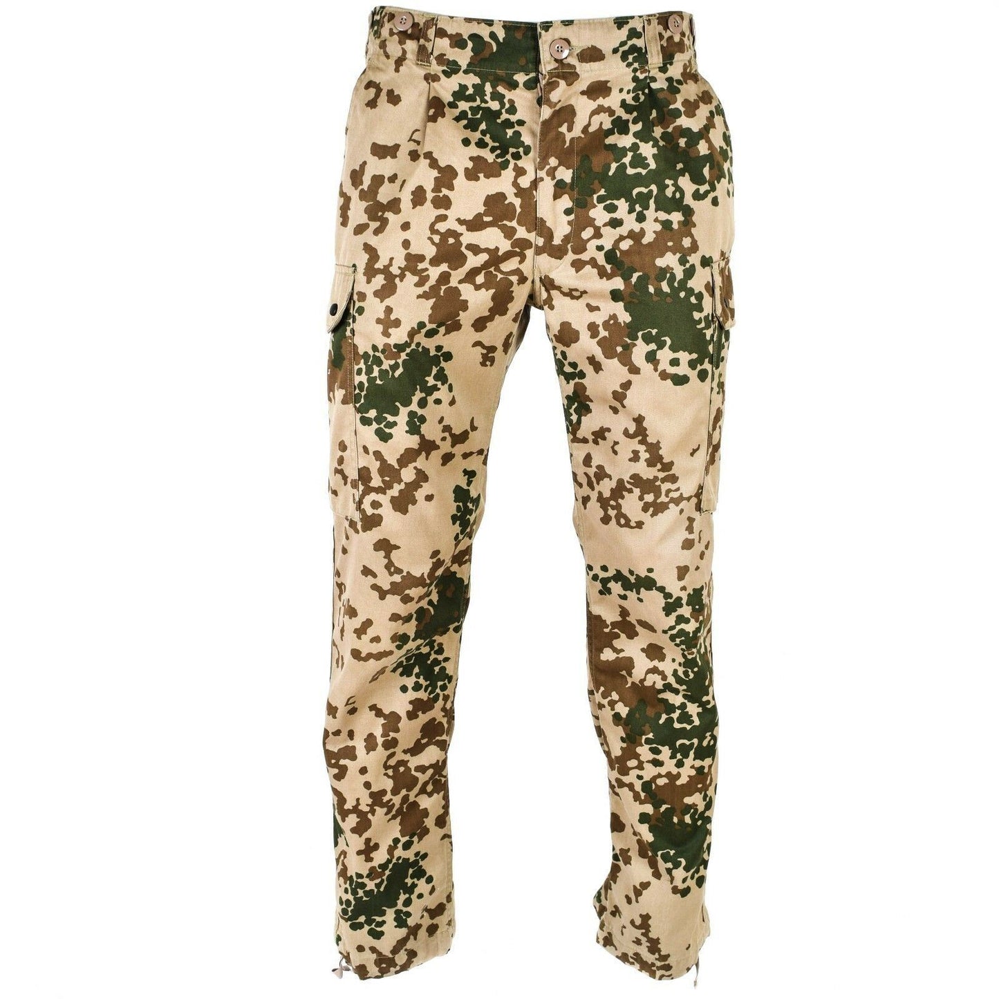 Desert tropical print of German military style trousers