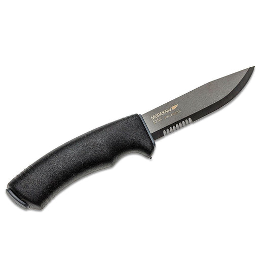 MORAKNIV fixed knife with semi-serrated stainless steel blade