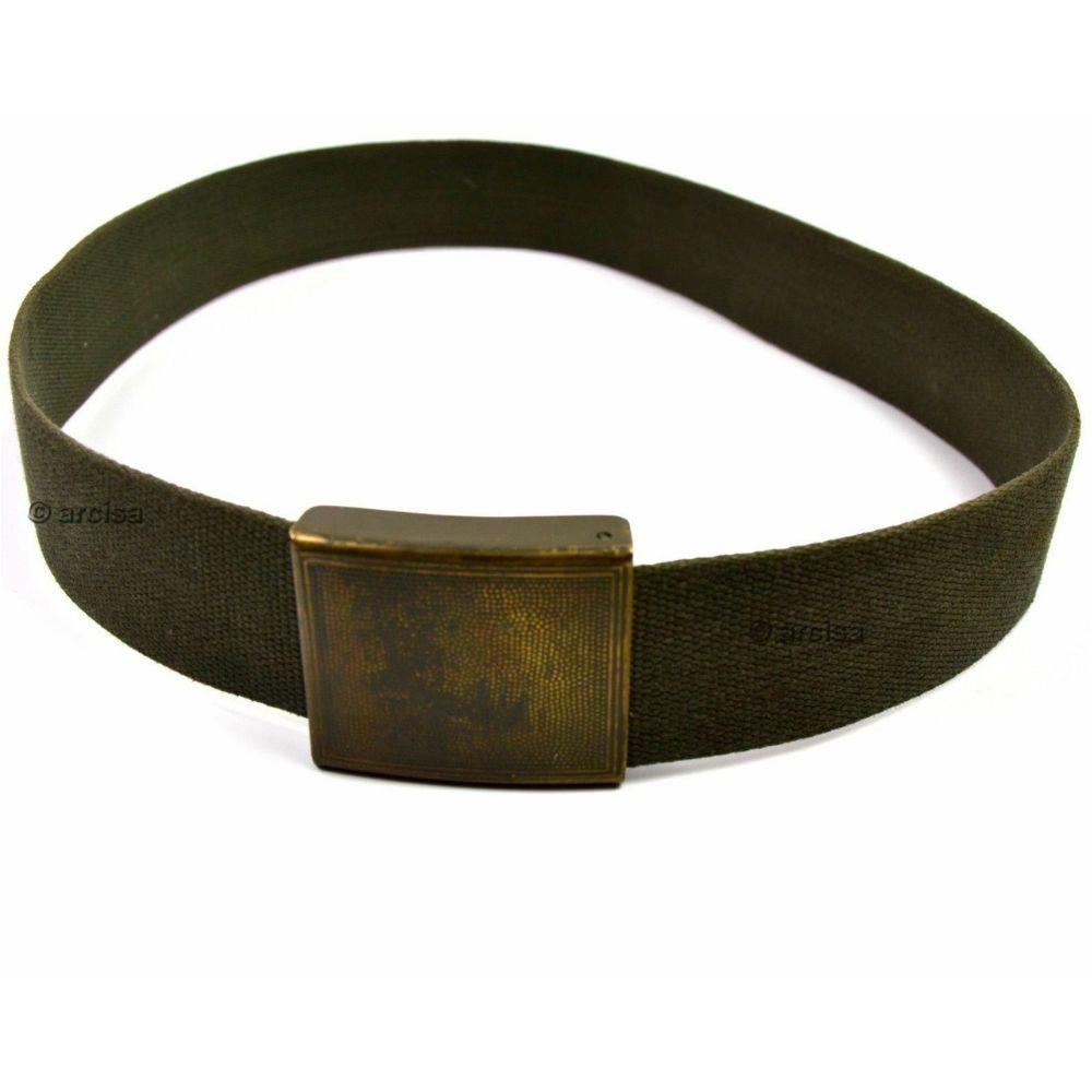 German army belt with metal buckle olive