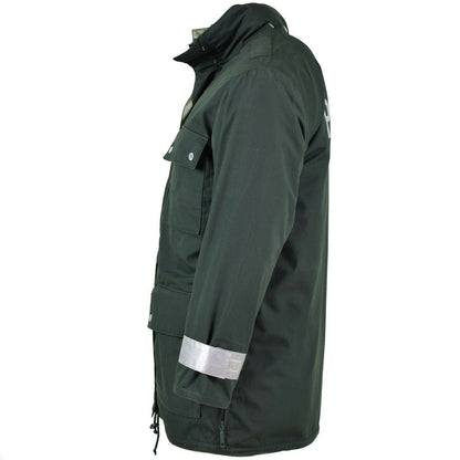 German police waterproof GoreTex jacket in green