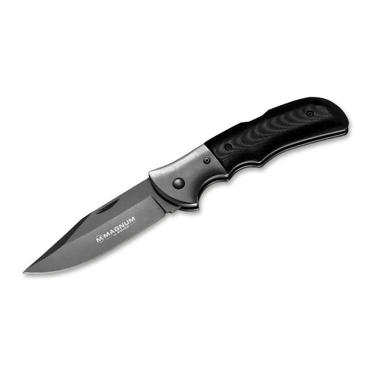 BOKER Gray Eminence tactical folding knife 440A steel micarta handle