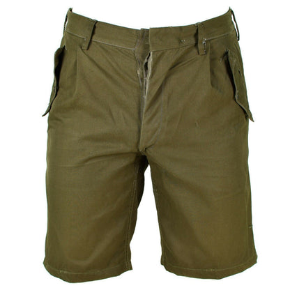 Italian army chino style shorts in Khaki color