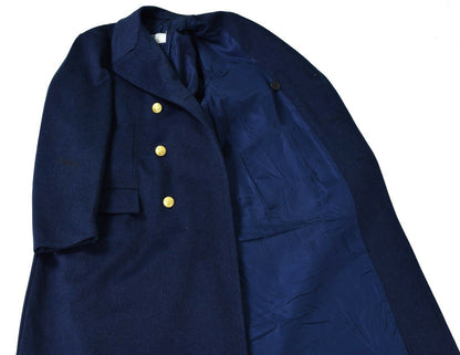 Italian army warm woolen coat in blue color