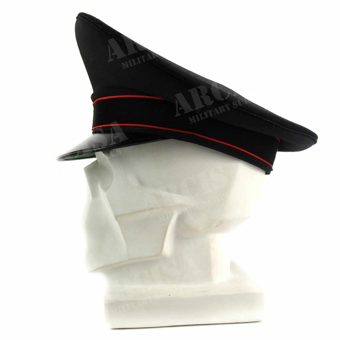 Italian military police cap with beaks Black