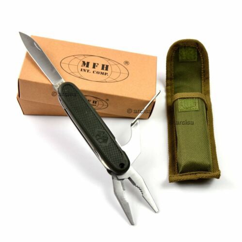 MFH pocket utility knife with sheath Bundeswehr style