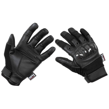 MFH reinforced tactical gloves in black