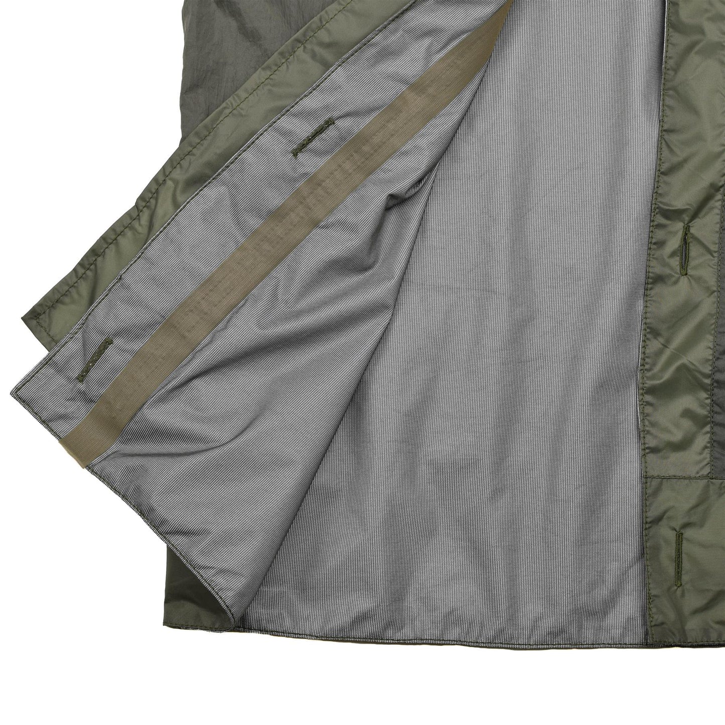 Dutch army waterproof jacket lining in olive color