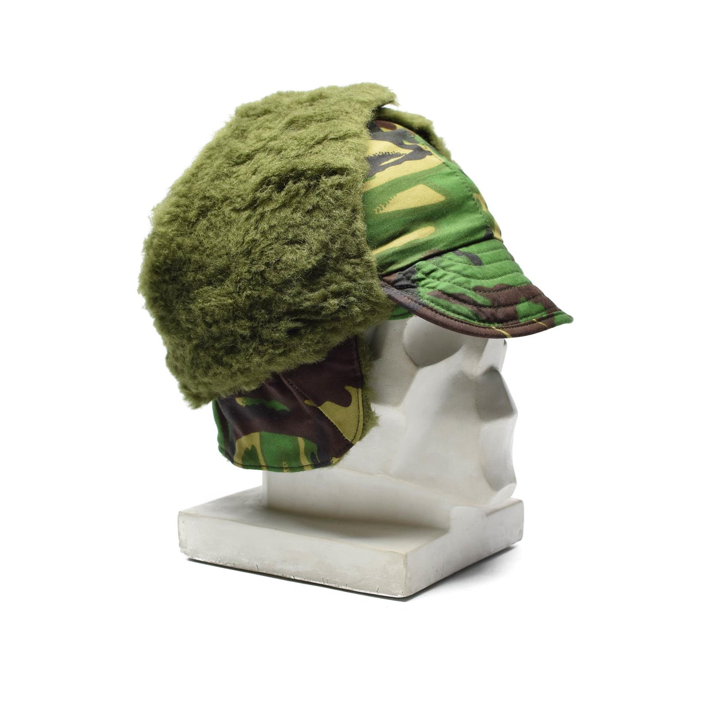 British army winter hat Woodland print