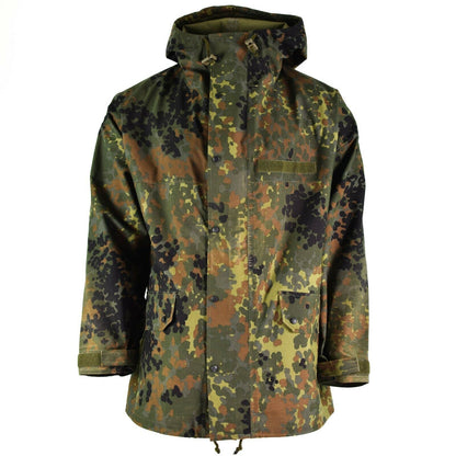 German army waterproof and windproof jacket with Flecktarn print