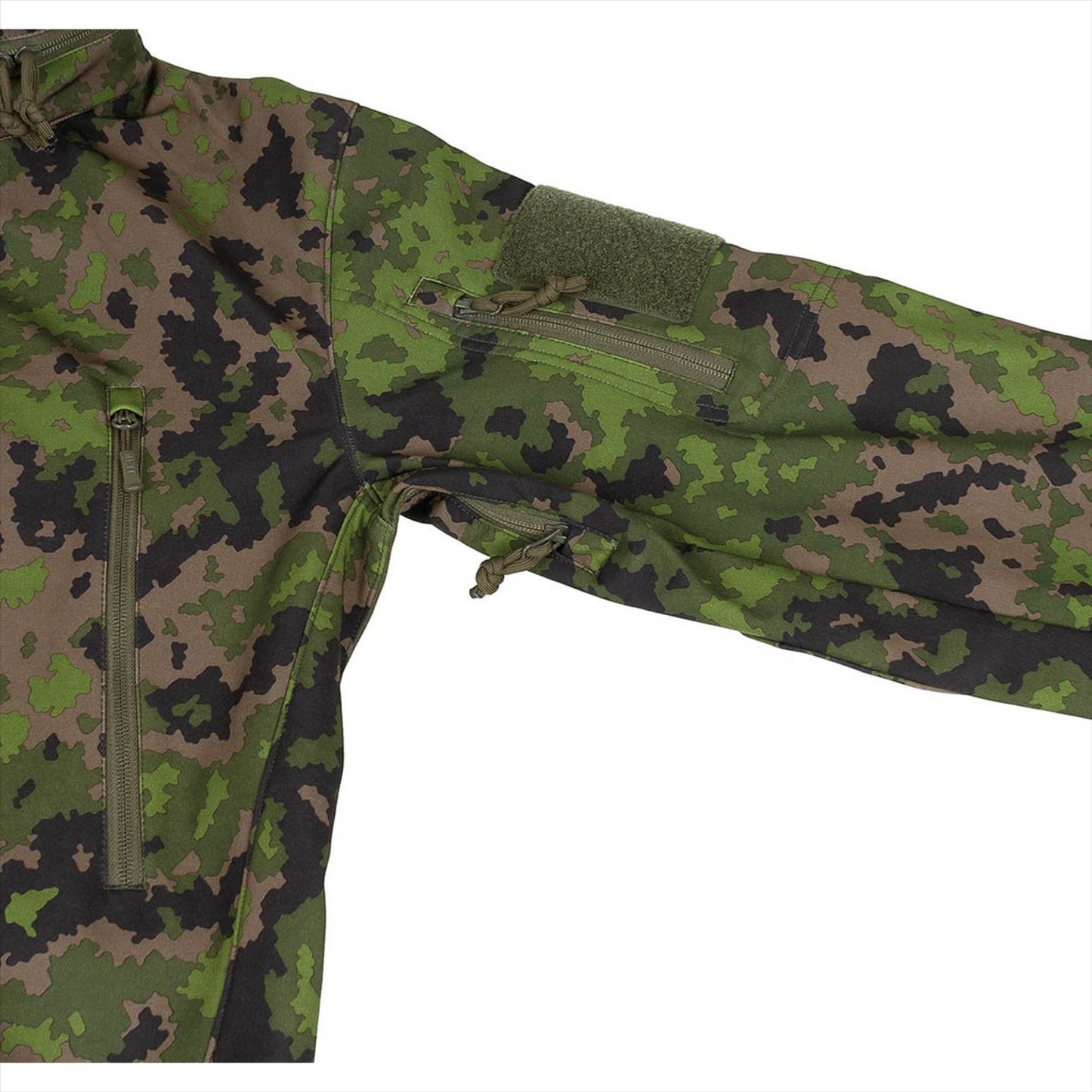 MFH Scorpion Softshell striukė vandeniui ir vėjui atspari M05 marginimo sukamufliažu ir daugybe kišenių.
