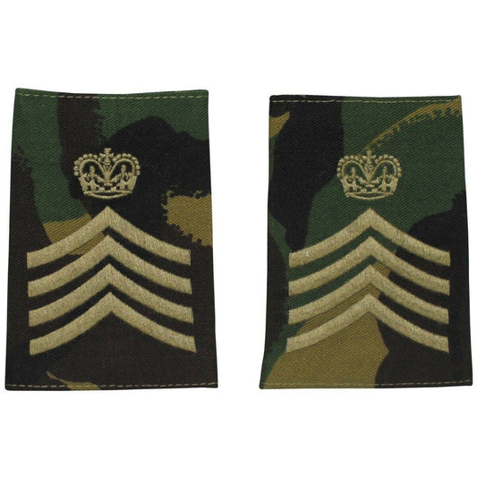 United Kingdom Army shoulder pads of the rank of major DPM printing