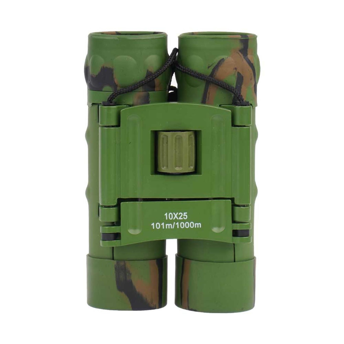 MIL-TEC Gen II sulankstomi žiūronai 10x25 su dėklu Woodland kamufliažas, kompaktiški ir tvirti žiūronai.