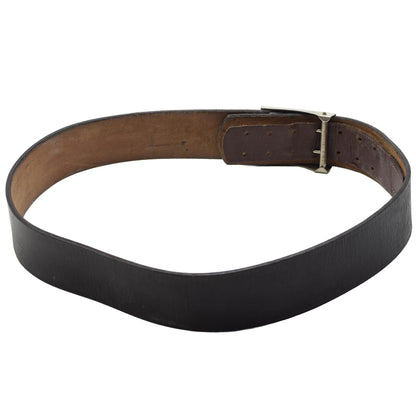 Rytų Vokietijos kariuomenės odinis diržas su spaustukine sagtimi juodas