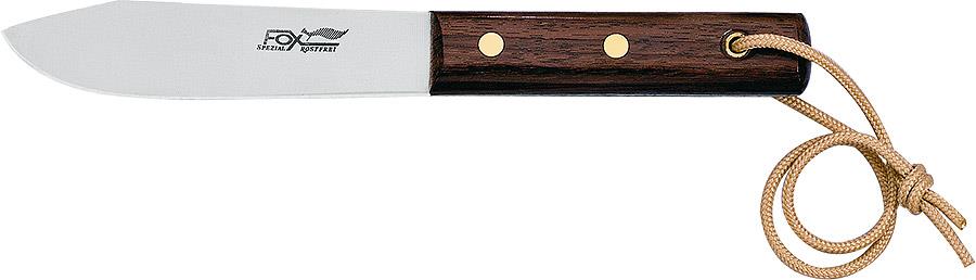 Fox Knives fixed knife with stainless steel blade and polysander wood handle