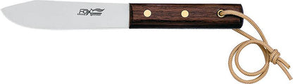 Fox Knives fixed knife with stainless steel blade and polysander wood handle