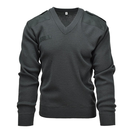 Dutch army V-neck sweater Green