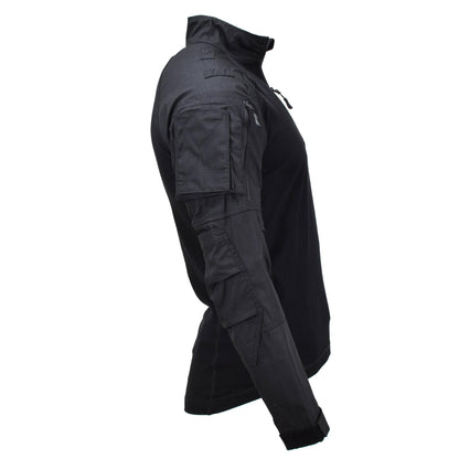 MIL-TEC tactical combat shirt with long sleeves in black