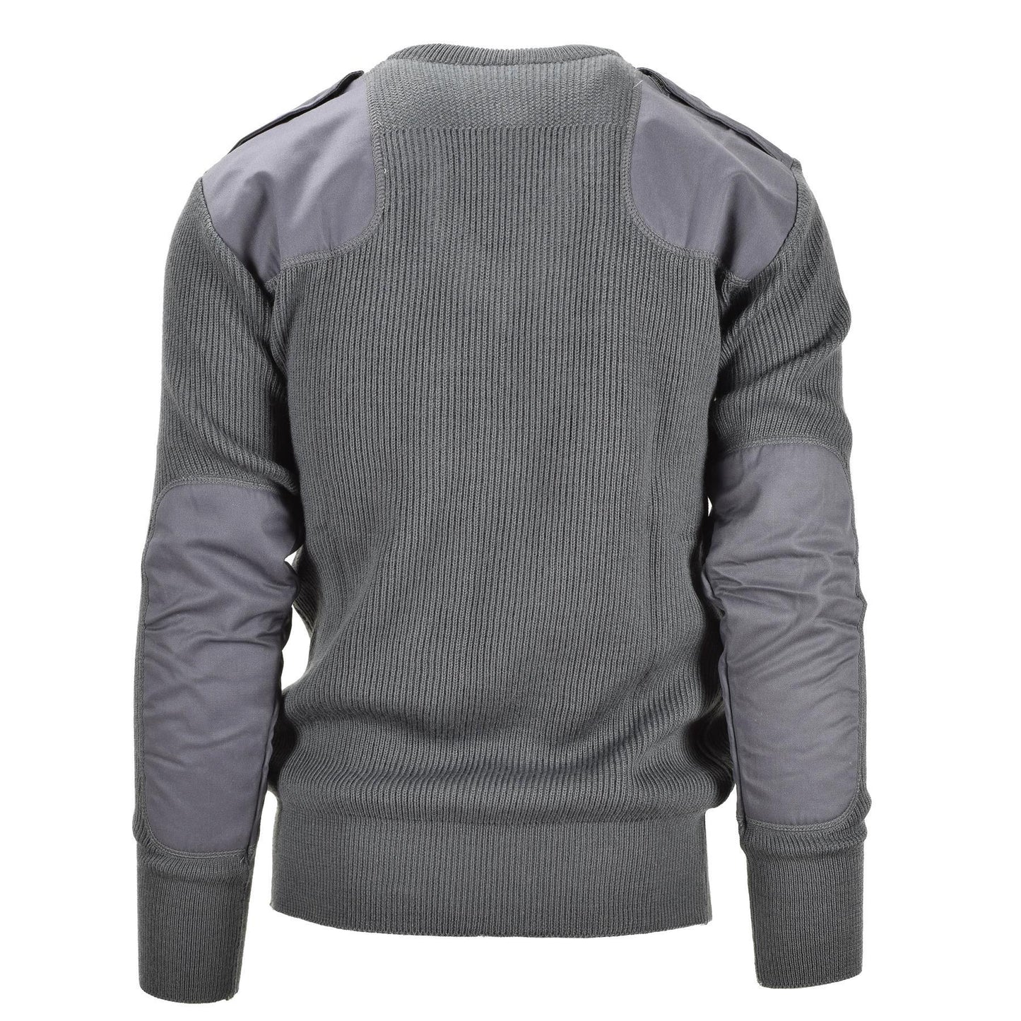 Italian army V-neck sweater in gray color