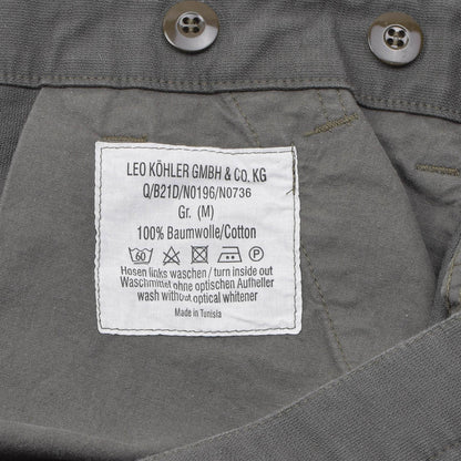 Leo Kohler military style cargo shorts in gray