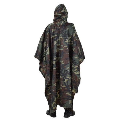 Turkish army poncho tent waterproof with hood