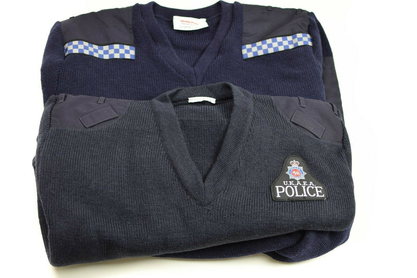 United Kingdom Police V-neck sweater in blue color